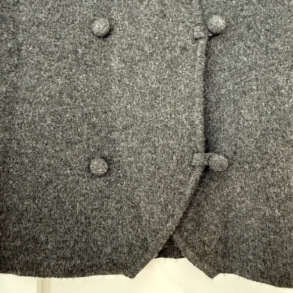 NWT Zara Charcoal Sweater Jacket / size L - Picture 3 of 7